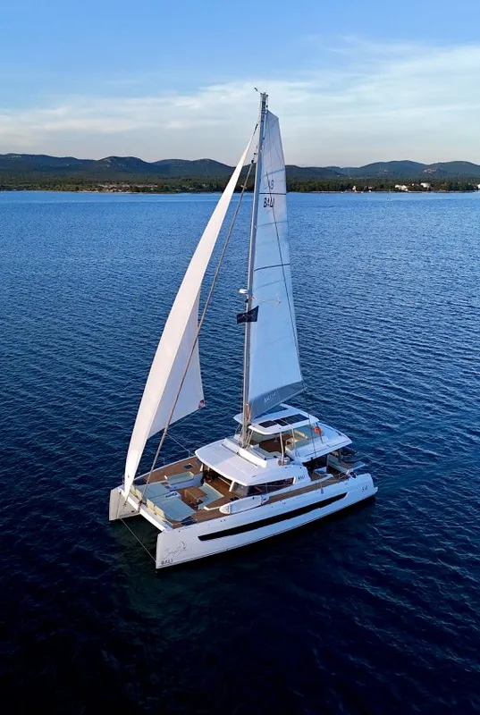 Mastermind, a Bali 5.4 - 5 + 2 cab catamaran at Ibiza, Spain