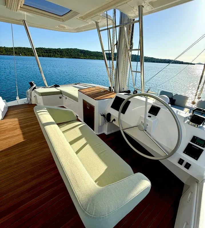 Mastermind, a Bali 5.4 - 5 + 2 cab catamaran at Ibiza, Spain