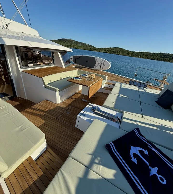 Mastermind, a Bali 5.4 - 5 + 2 cab catamaran at Ibiza, Spain