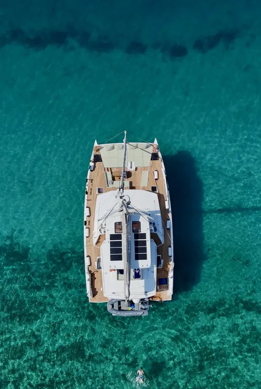 Mastermind, a Bali 5.4 - 5 + 2 cab catamaran at Ibiza, Spain