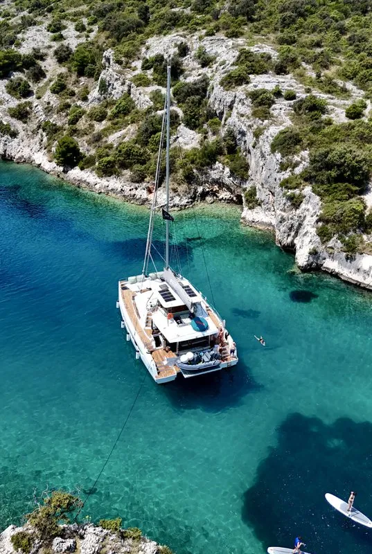 Mastermind, a Bali 5.4 - 5 + 2 cab catamaran at Ibiza, Spain