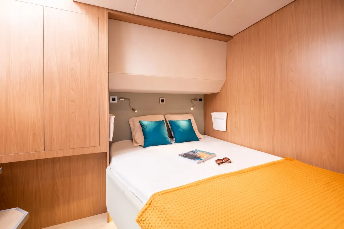 Mastermind, a Bali 5.4 - 5 + 2 cab catamaran at Ibiza, Spain