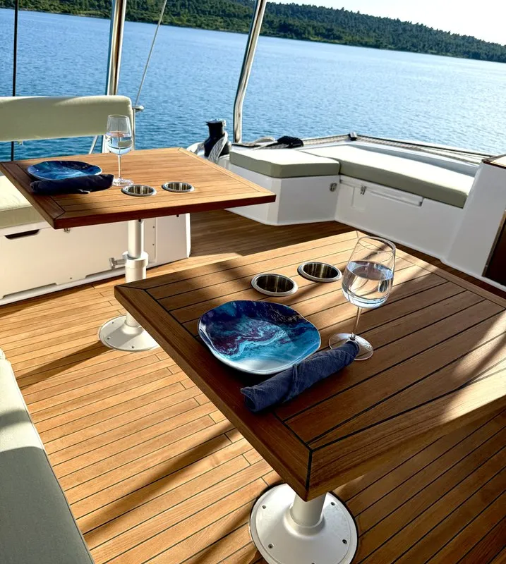 Mastermind, a Bali 5.4 - 5 + 2 cab catamaran at Ibiza, Spain