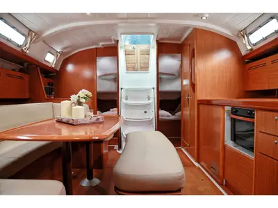 Galley of Hermes, a Beneteau Cyclades 43.4 sailboat at Preveza, Greece