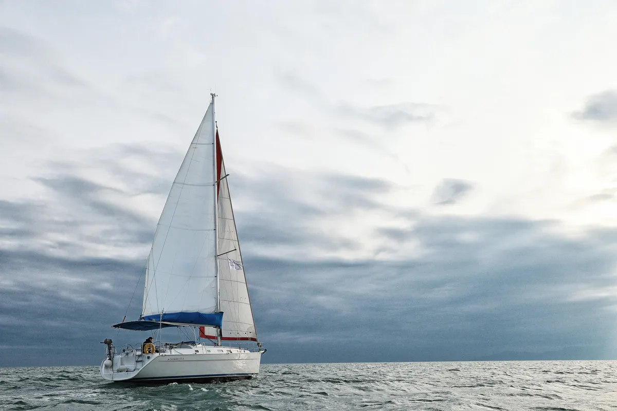 Exterior view of Hermes, a Beneteau Cyclades 43.4 sailboat at Preveza, Greece