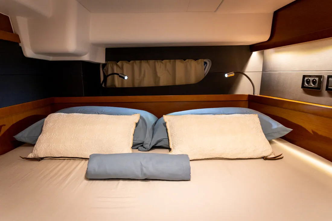 Cabin on Ultreya, a Beneteau Oceanis 60 sailboat at Municipal Unit of Lefkada, Greece