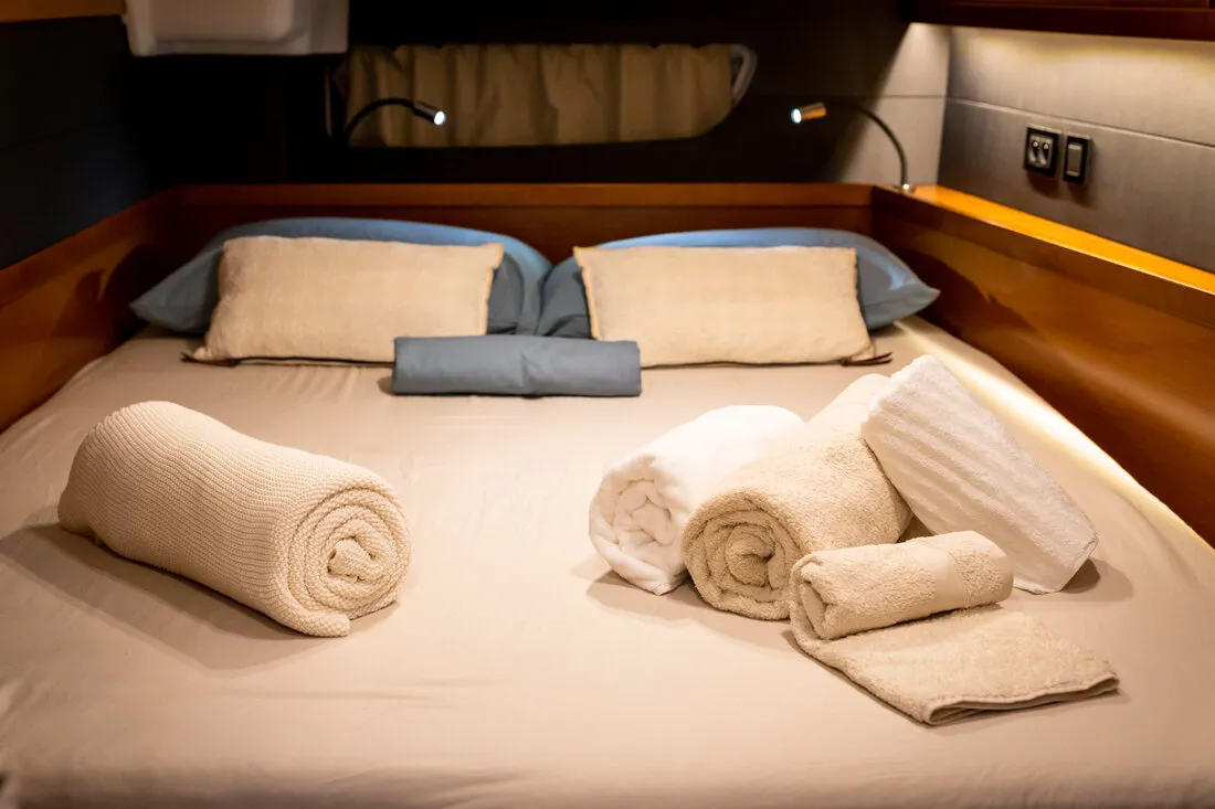 Cabin on Ultreya, a Beneteau Oceanis 60 sailboat at Municipal Unit of Lefkada, Greece
