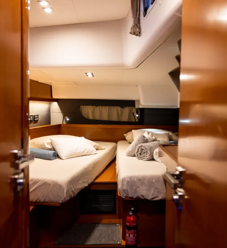 Cabin on Ultreya, a Beneteau Oceanis 60 sailboat at Municipal Unit of Lefkada, Greece