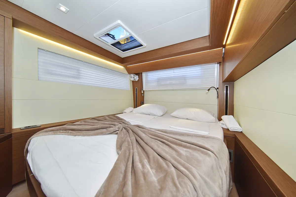 Galley of Ragnar, a Lagoon 50 OW catamaran at Sukošan, Croatia