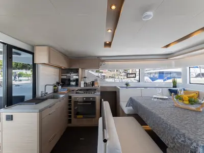 Galley of Negroni, a Lagoon 51 catamaran at Općina Rogoznica, Croatia