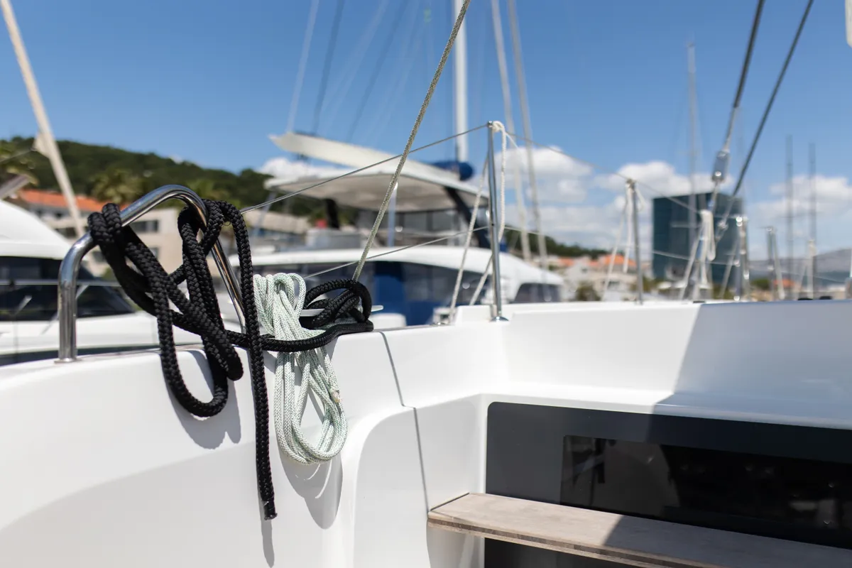 Negroni, a Lagoon 51 catamaran at Općina Rogoznica, Croatia