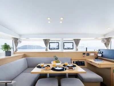 Seaker, a Lagoon 400 S2 catamaran at Athens, Greece