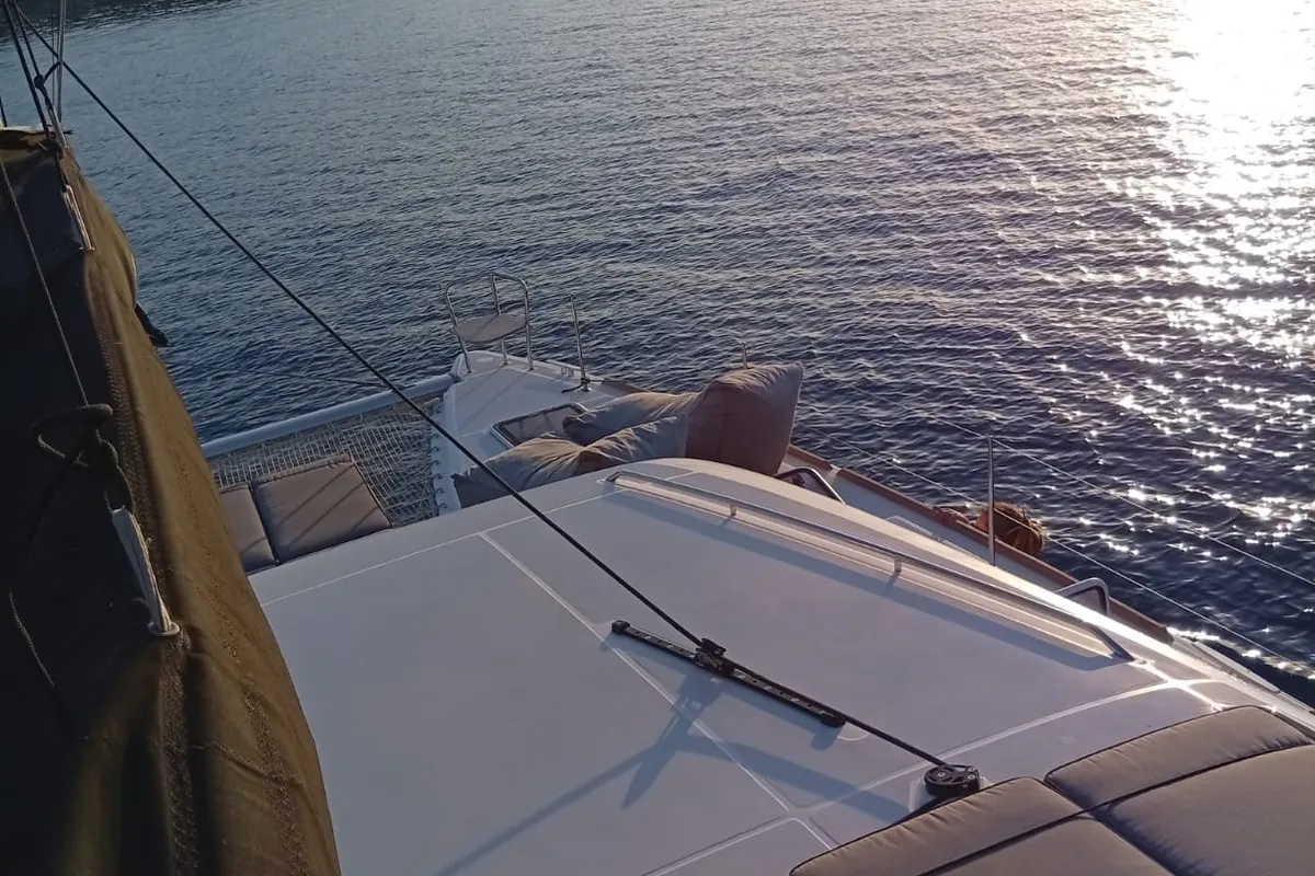 Seaker, a Lagoon 400 S2 catamaran at Athens, Greece