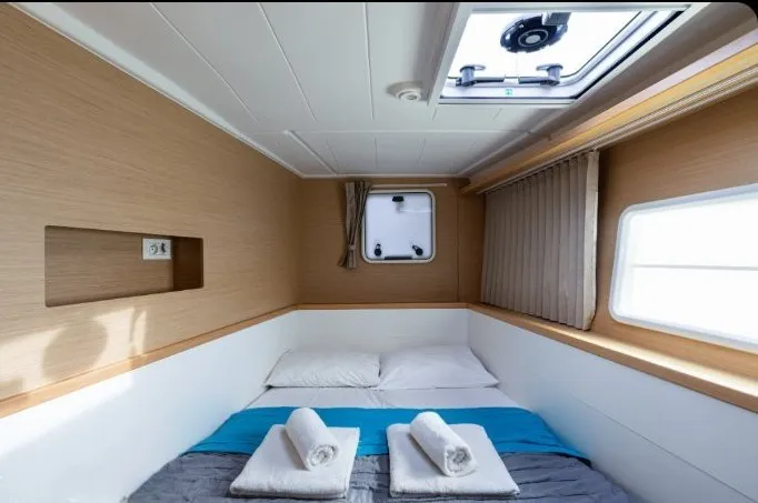 Seaker, a Lagoon 400 S2 catamaran at Athens, Greece