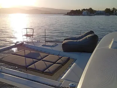 Seaker, a Lagoon 400 S2 catamaran at Athens, Greece