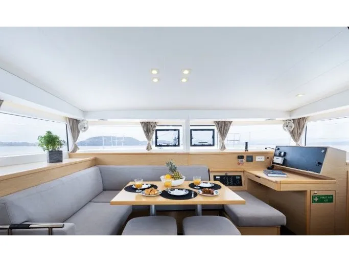 Seaker, a Lagoon 400 S2 catamaran at Athens, Greece