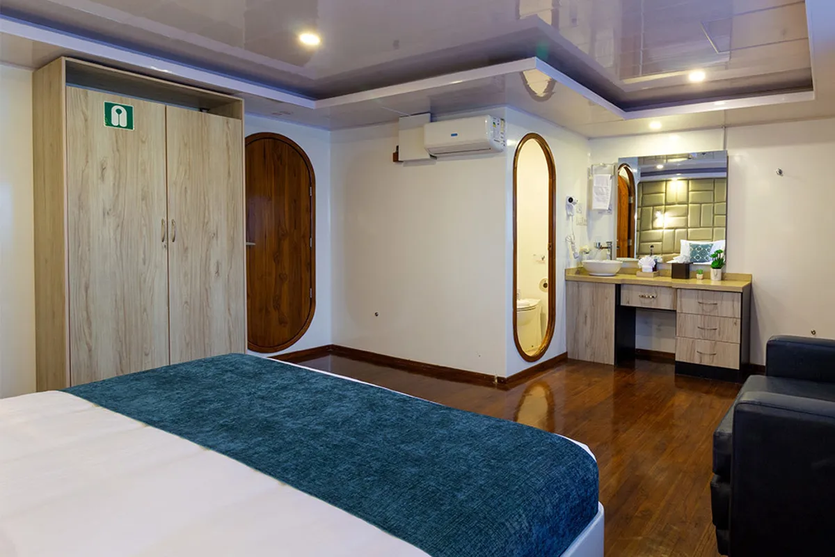 Cabin on Petrel - Cabin 5, a Gulet Power Catamaran catamaran at Baltra, Ecuador