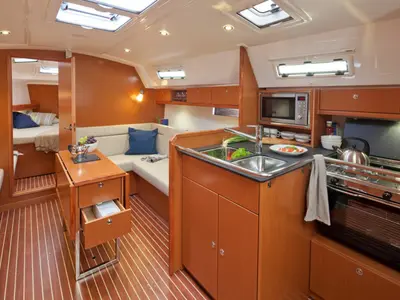 Galley of Sea Wolf, a Bavaria Cruiser 36 sailboat at Primošten, Croatia