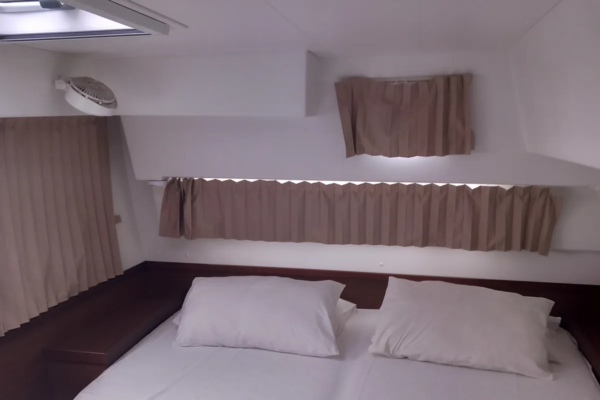 Cabin on Neverland, a Lagoon 42 catamaran at Kos, Greece