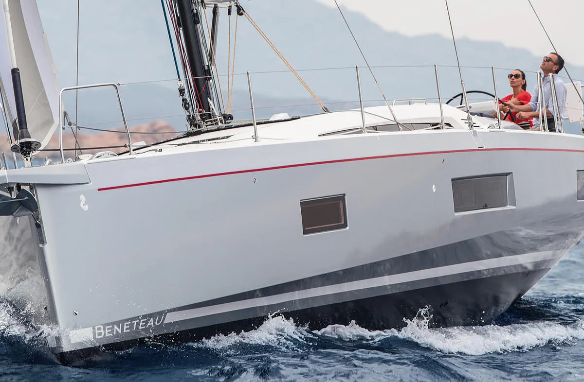 Exterior view of Annezia Star, a Beneteau Oceanis 51.1 sailboat at Athens, Greece