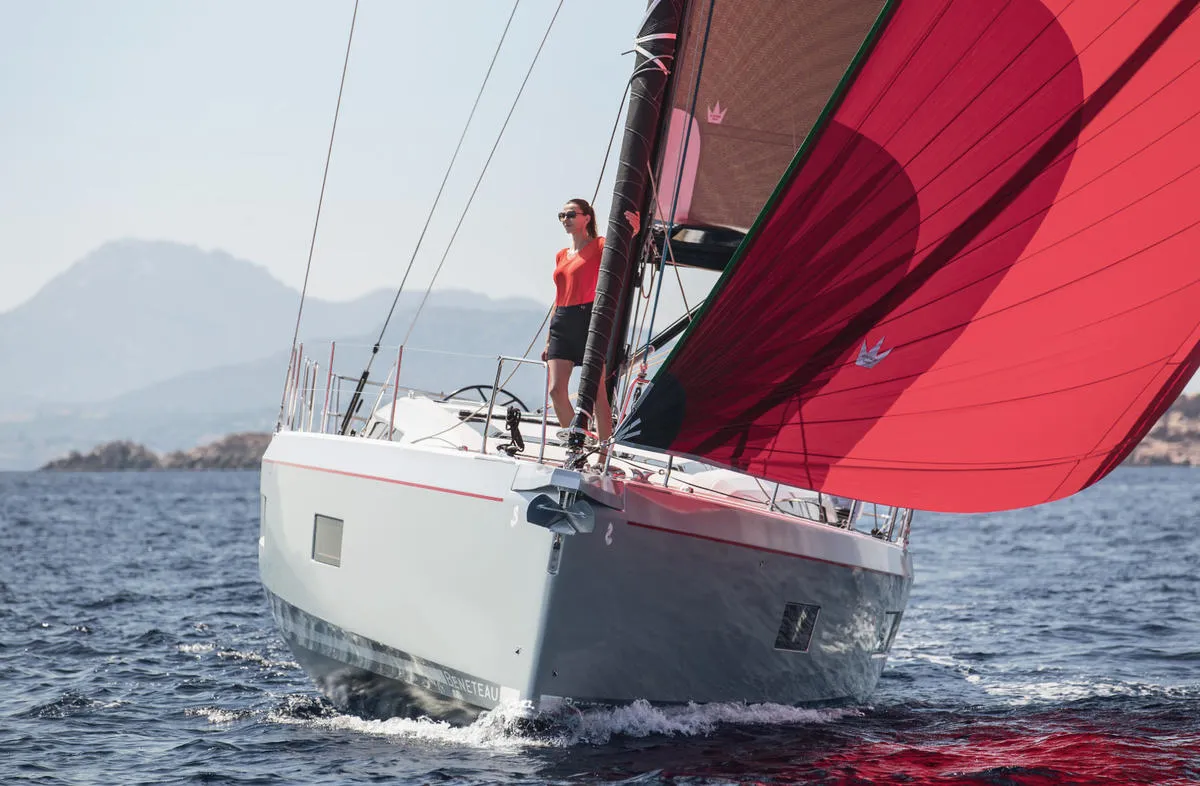 Exterior view of Annezia Star, a Beneteau Oceanis 51.1 sailboat at Athens, Greece