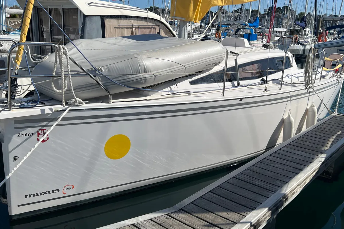 Exterior view of Zephyr, a Northman Maxus 26 Standard sailboat at Kerners, France