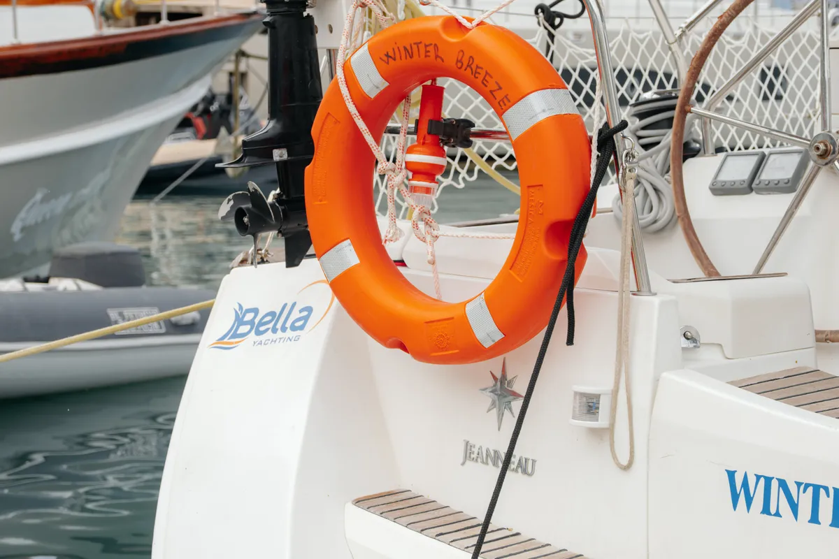 Classic, a Jeanneau Sun Odyssey 42 i sailboat at Fethiye, Turkey