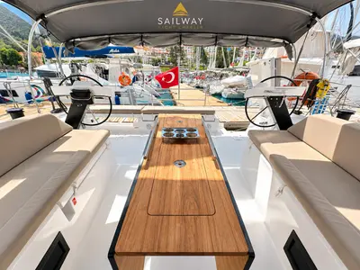 SÜHA BEY, a Dufour 470 sailboat at Marmaris, Turkey