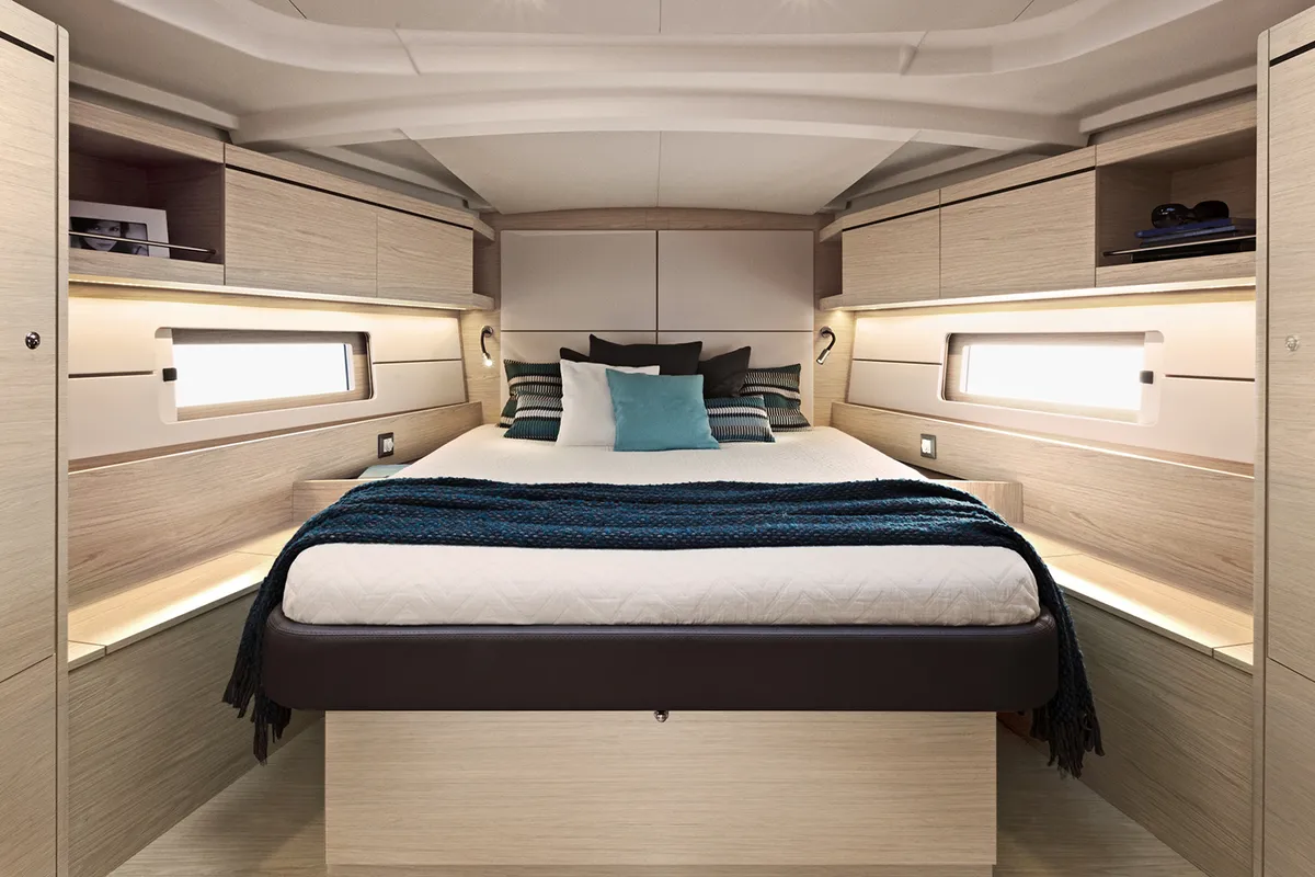 Cabin on Larimar, a Beneteau Oceanis 46.1 sailboat at Municipal Unit of Lefkada, Greece