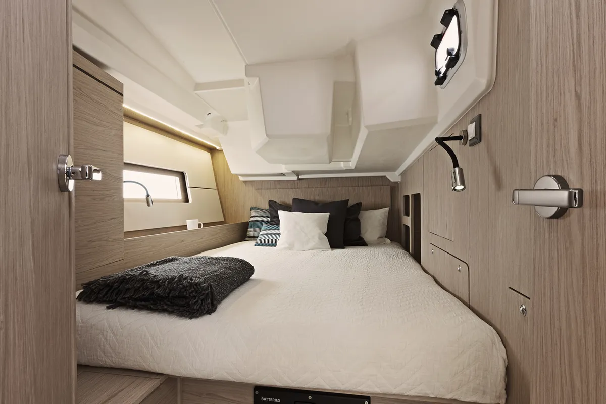 Cabin on Larimar, a Beneteau Oceanis 46.1 sailboat at Municipal Unit of Lefkada, Greece