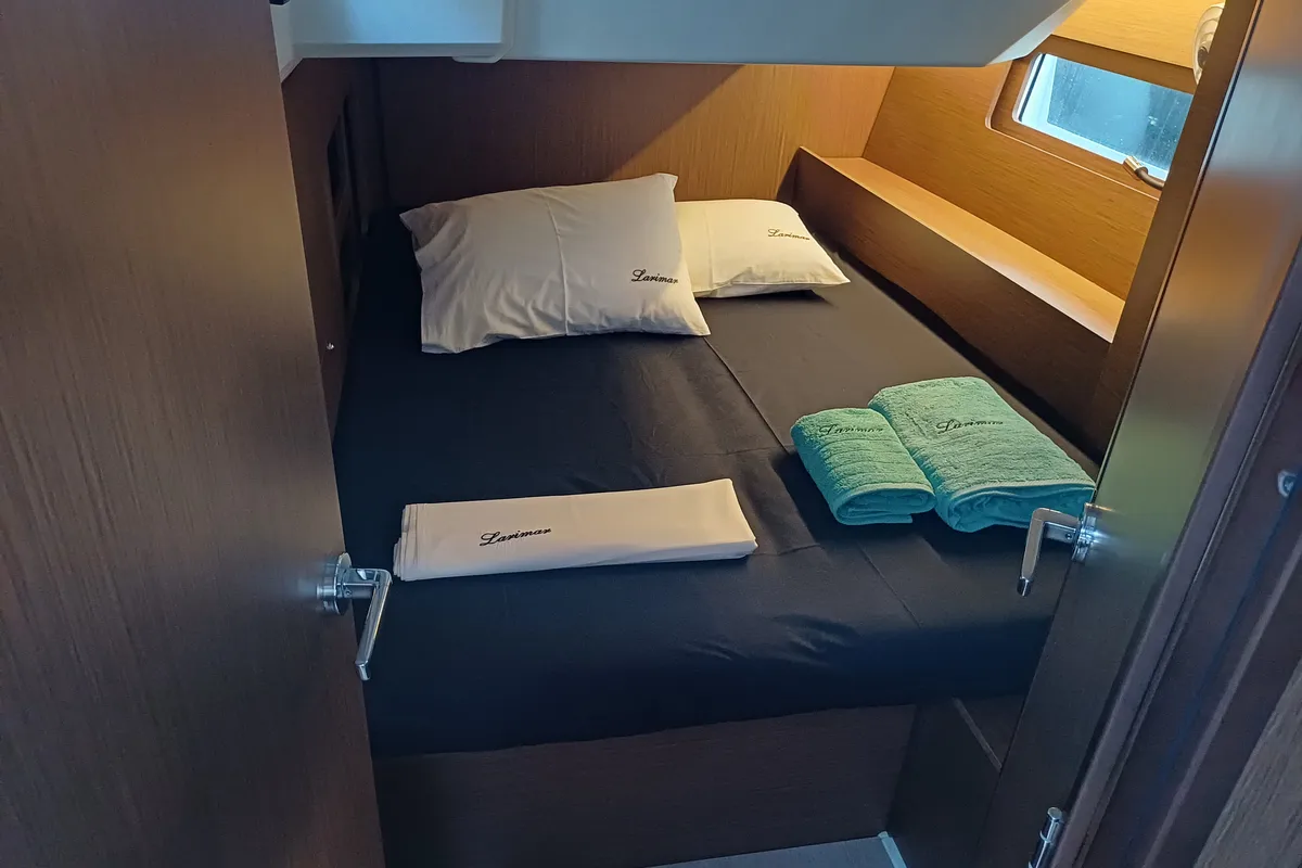 Cabin on Larimar, a Beneteau Oceanis 46.1 sailboat at Municipal Unit of Lefkada, Greece