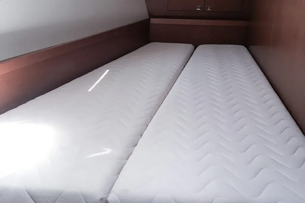 Cabin on Beneteau Oceanis 45, a sailboat at Tivat, Montenegro