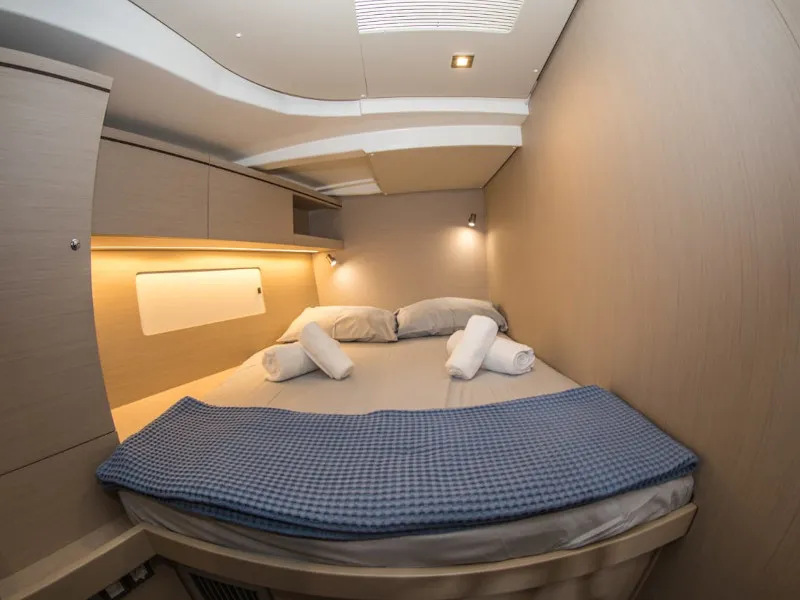 Cabin on Nireas, a Beneteau Oceanis 51.1 sailboat at Athens, Greece