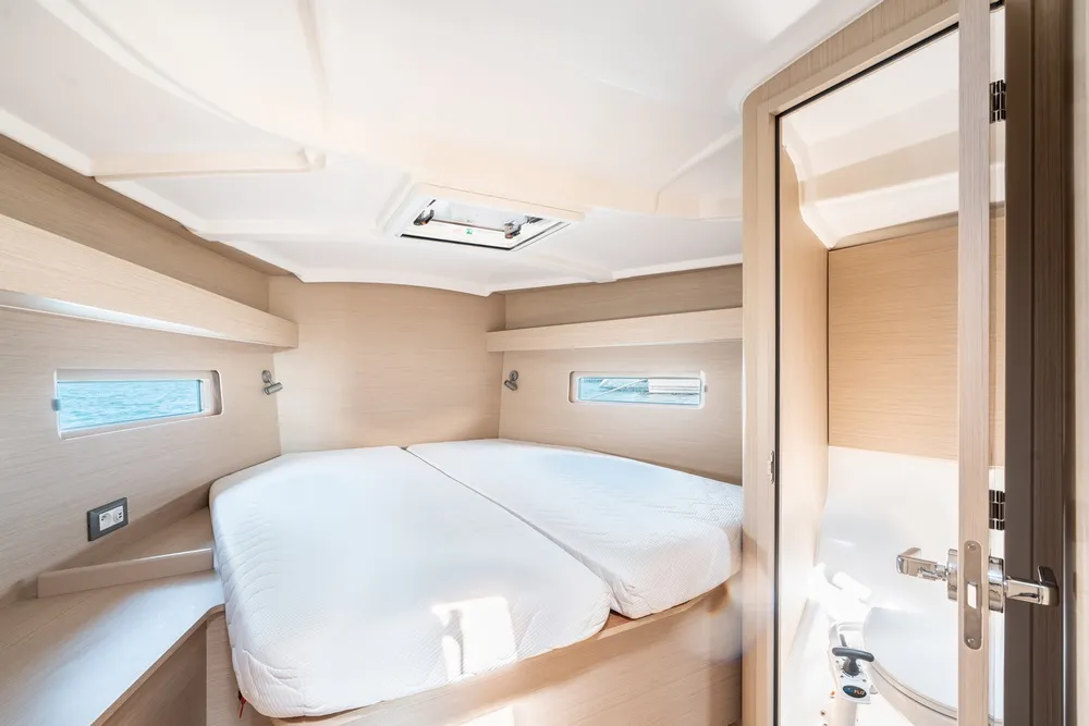 Cabin on Eleftheria, a Beneteau Oceanis 40.1 sailboat at Municipal Unit of Rhodes, Greece