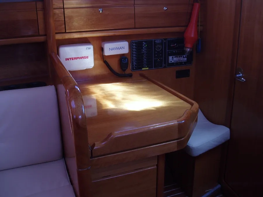 Salon of Estrella, a Bavaria Cruiser 45 sailboat at Punat, Croatia