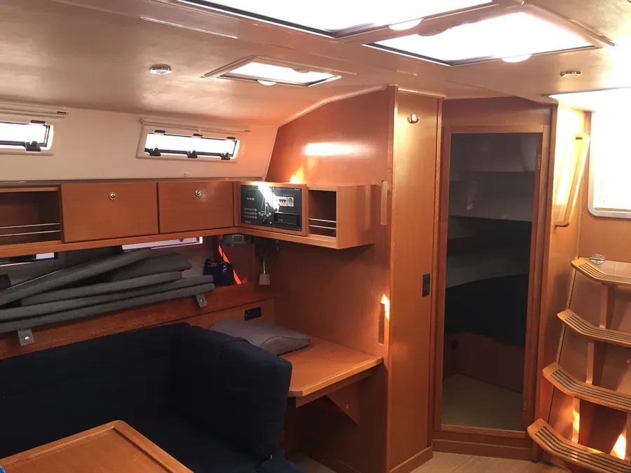 Salon of Estrella, a Bavaria Cruiser 45 sailboat at Punat, Croatia