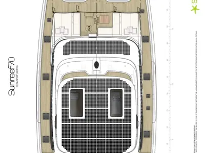 Midori, a Sunreef 70 catamaran at Grad Kaštela, Croatia