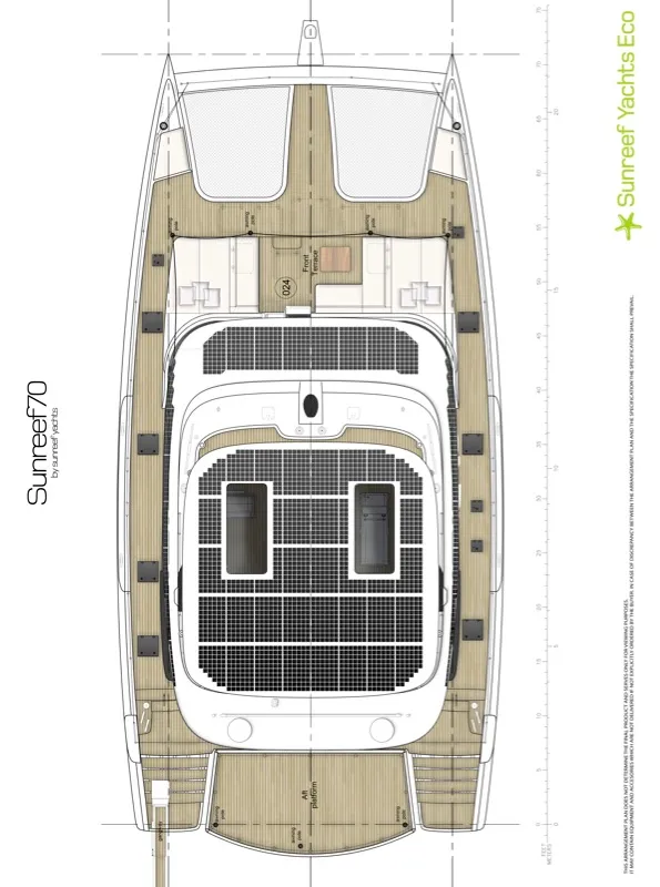 Midori, a Sunreef 70 catamaran at Grad Kaštela, Croatia