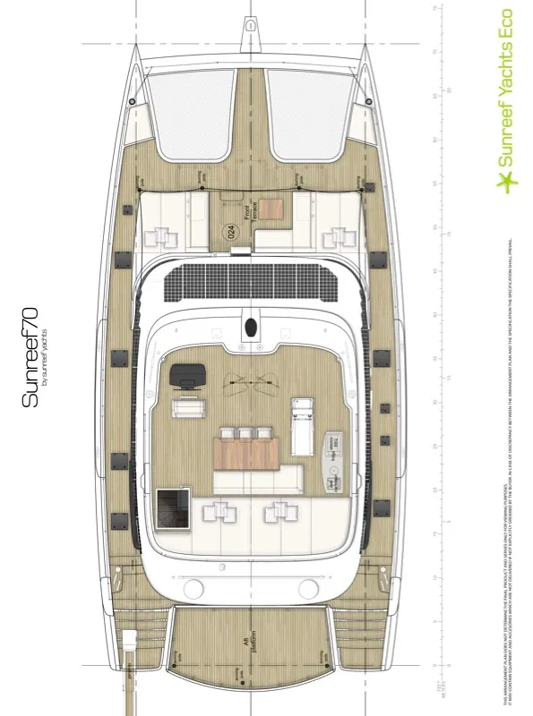 Midori, a Sunreef 70 catamaran at Grad Kaštela, Croatia