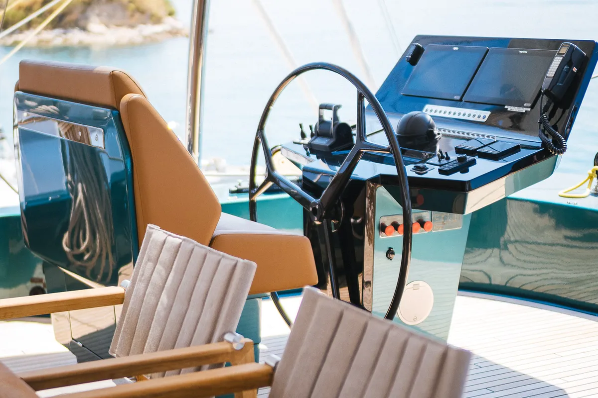 Midori, a Sunreef 70 catamaran at Grad Kaštela, Croatia