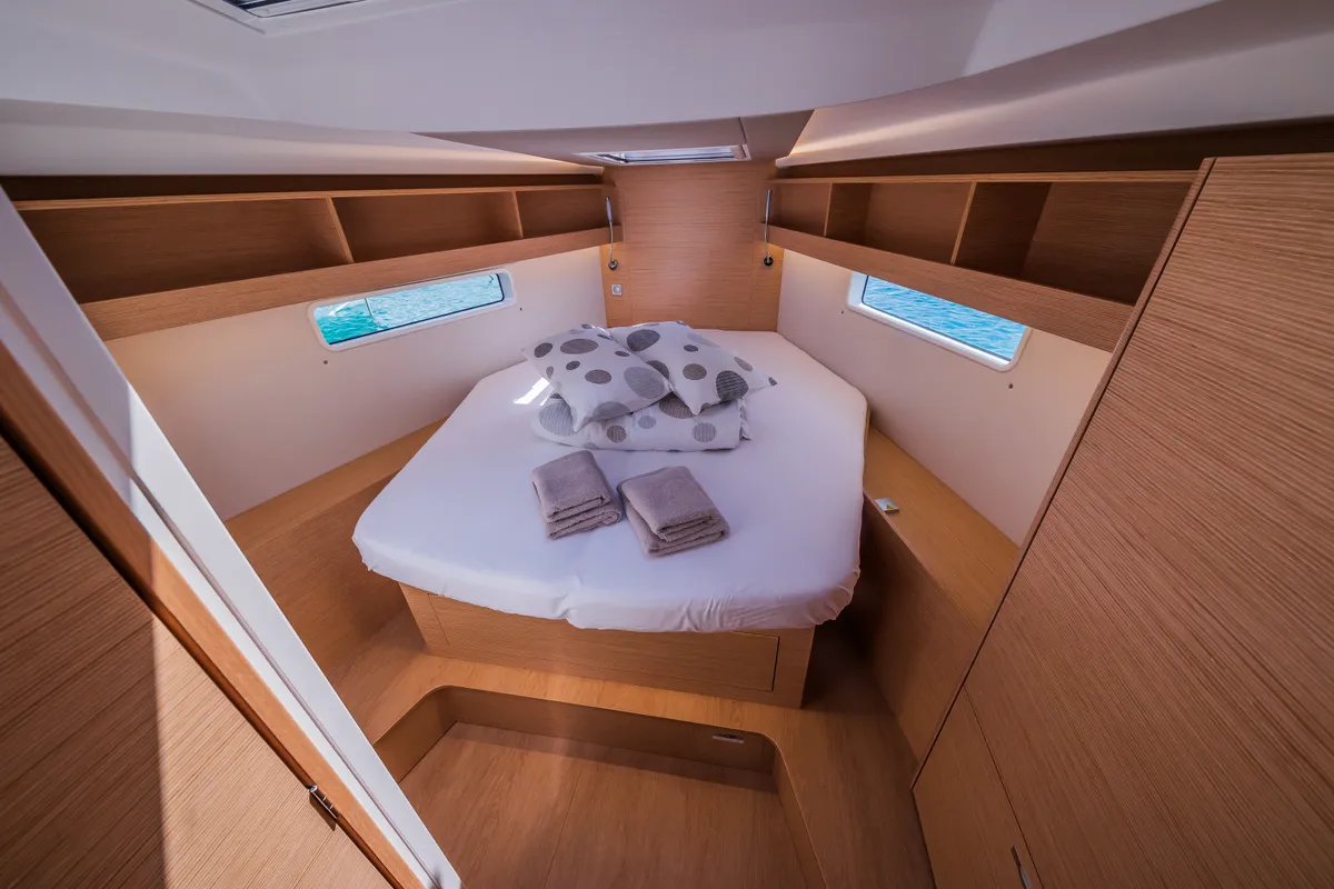 Cabin on La Brisa, a Hanse 410 sailboat at Grad Kaštela, Croatia
