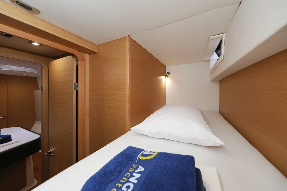 Cabin on Believe, a Dufour 48 Catamaran catamaran at Vodice, Croatia