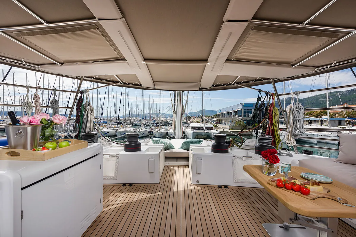 Galley of Opal, a Lagoon 620 catamaran at Split, Croatia