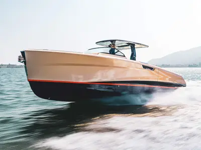 Bellini Group Astor 38, a motor yacht at Kaštela, Croatia