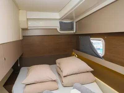Cabin on Tatinja, a Bali Catspace catamaran at Grad Kaštela, Croatia