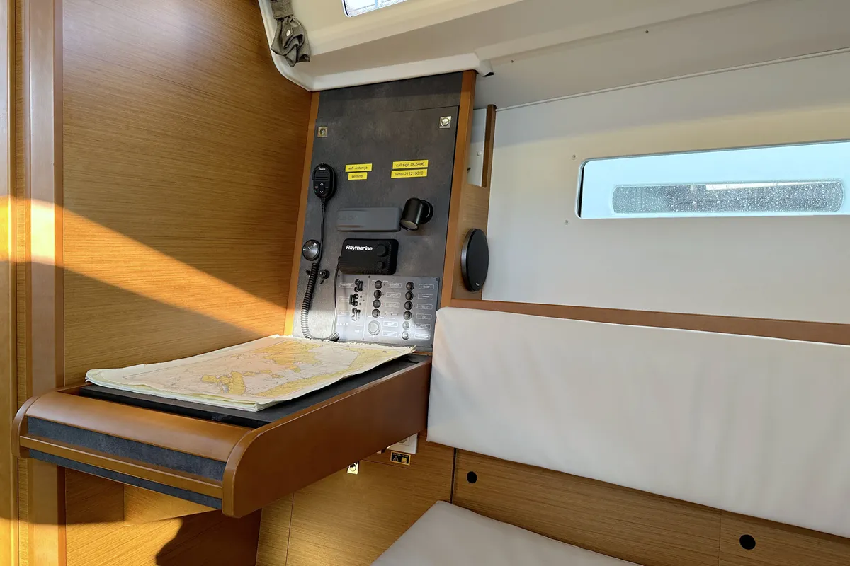 Salon of Antonija, a Jeanneau Sun Odyssey 349 sailboat at Punat, Croatia