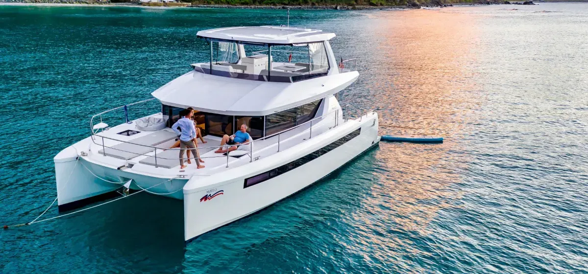 Exterior view of Leopard 46PC, a Leopard 46PC catamaran at Road Town, British Virgin Islands