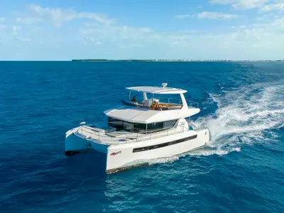Exterior view of Leopard 46PC, a Leopard 46PC catamaran at Road Town, British Virgin Islands