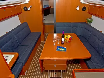 Salon of Merara, a Bavaria Cruiser 37 sailboat at Split, Croatia
