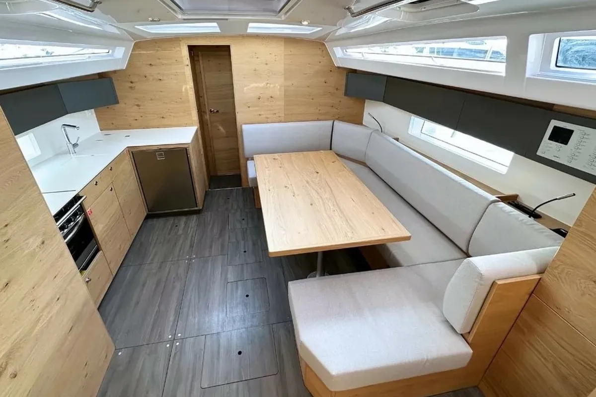 Salon of Emotion, a Elan Impression 45 sailboat at Split, Croatia